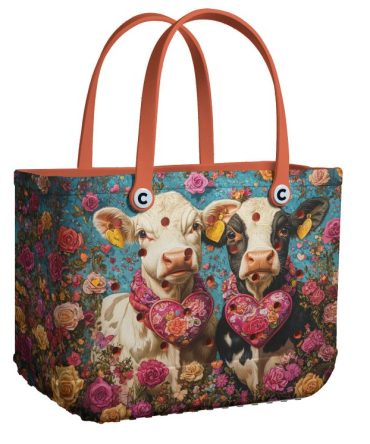 Bucket Tote Bag, Limited Edition Bogg Bag, Beach Bag Heartfelt Harmony