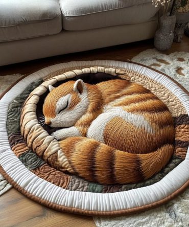 Earthy Touch Quilted Round Mat