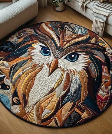 Echoes Of The Ancients Quilted Round Mat