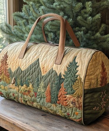 Echoing Pines Quilted Duffle Bag