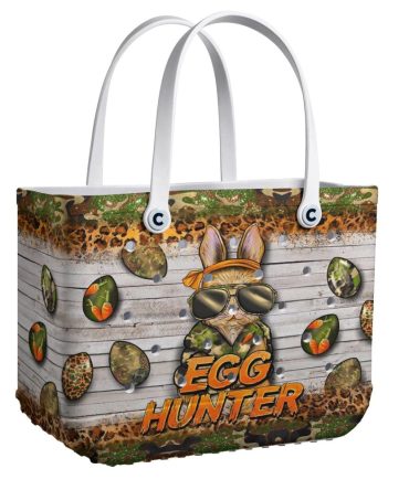 Trendy 'Egg Hunter' Tote Bag - Perfect For Easter Adventures & Everyday Style!