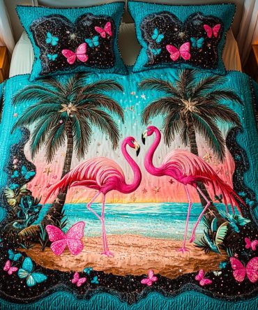 Elegant Wader 3-Piece Quilted Bedding Set