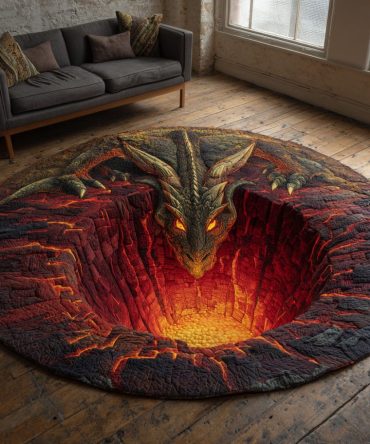 Ember Watch Quilted Round Mat