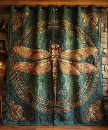 Emerald Flight Quilted Curtains