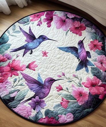 Emerald Wing Quilted Round Mat