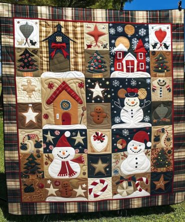 Enchanted Christmas Quilted Blanket