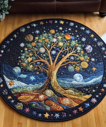 Enchanted Canopy Quilted Round Mat