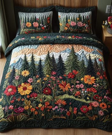 Enchanted Forest 3-Piece Quilted Bedding Set