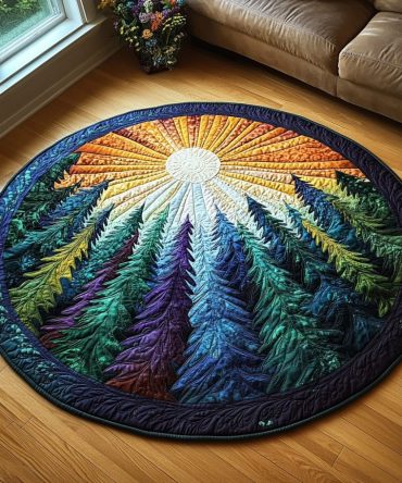 Enchanted Forest Quilted Round Mat