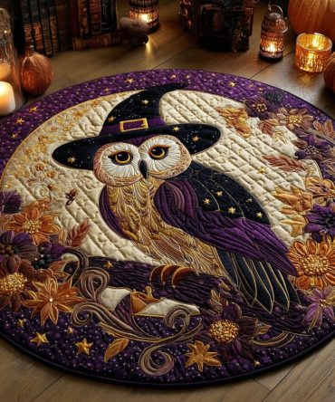 Enchanted Nightwatch Quilted Round Mat