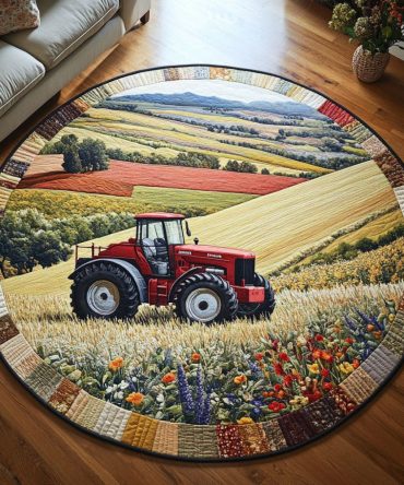 Endless Fields Quilted Round Mat