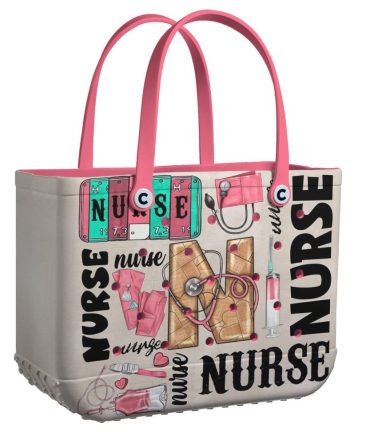 Bucket Tote Bag, Limited Edition Bogg Bag, Beach Bag Essential Nurse