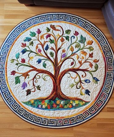 Eternal Branches Quilted Round Mat