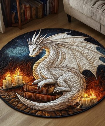 Eternal Flame Quilted Round Mat