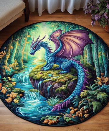 Eternal Guardian Quilted Round Mat