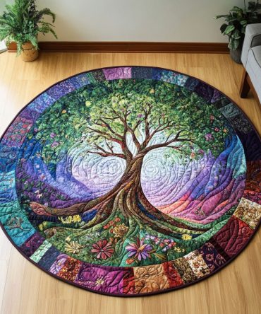 Eternal Spring Quilted Round Mat