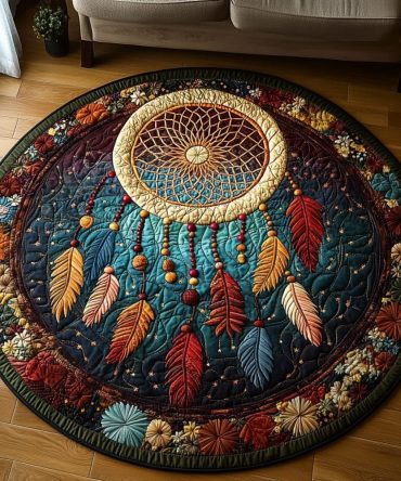 Ethereal Catcher Quilted Round Mat
