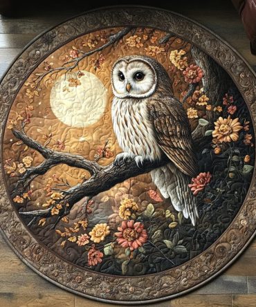 Ethereal Eyes Quilted Round Mat