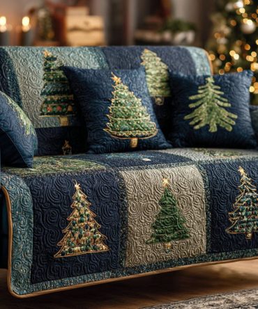 Evergreen Harmony Quilted Sofa Cover