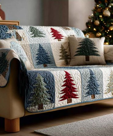 Evergreen Magic Quilted Sofa Cover