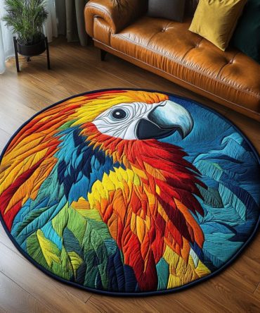 Exotic Flyer Quilted Round Mat