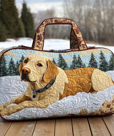 Faithful Retrievers Quilted Duffle Bag