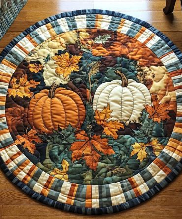 Fall Bliss Quilted Round Mat