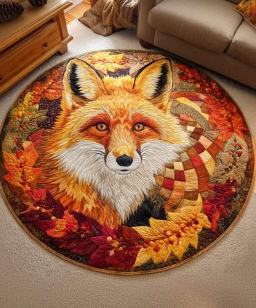 Falling Breeze Quilted Round Mat