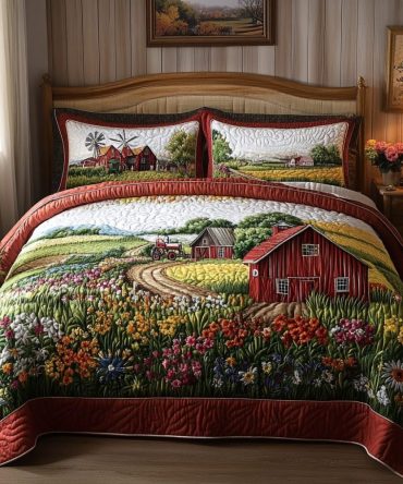 Farm Charm 3-Piece Quilted Bedding Set