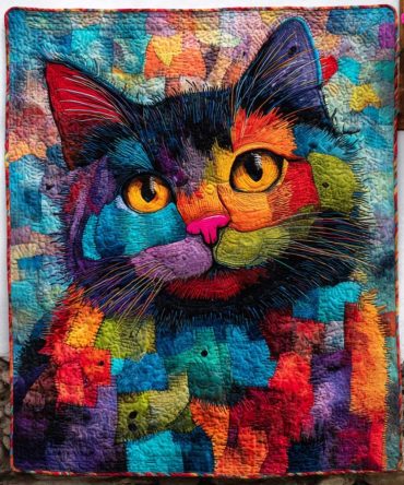 Feline Friends Quilted Blanket