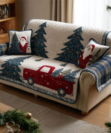 Festive Delivery Quilted Sofa Cover