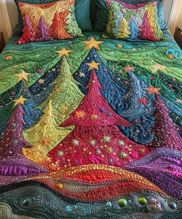 Festive Forest 3-Piece Quilted Bedding Set