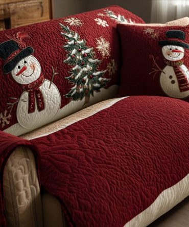 Festive Nights Quilted Sofa Cover