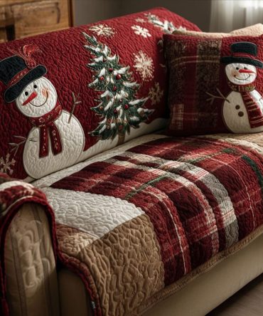 Festive Nights Quilted Sofa Cover