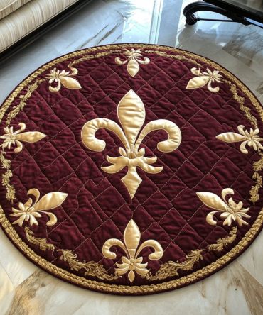 Fleur Royale Quilted Round Mat