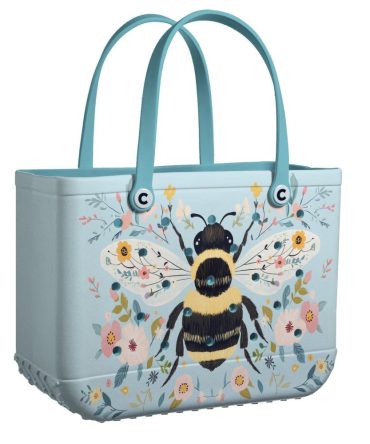 Stylish Bee Tote Bag - Eco-Friendly, Durable & Floral Design - Perfect For Shopping & Beach