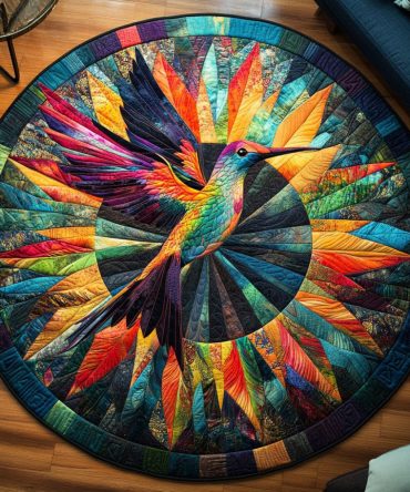 Floral Flight Quilted Round Mat