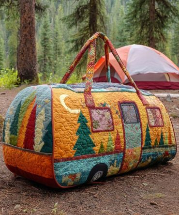 Forest Camper Quilted Duffle Bag