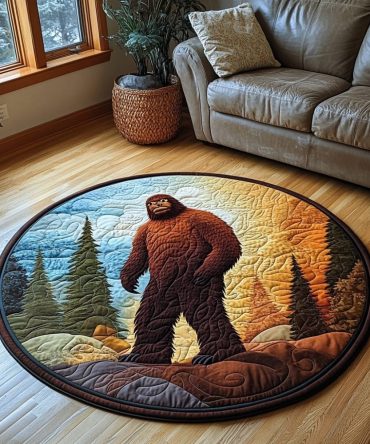 Forest Guardian Quilted Round Mat
