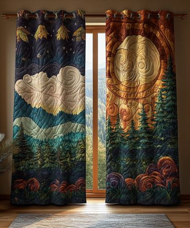 Forest Haven Quilted Curtains