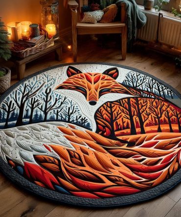 Forest Spirit Quilted Round Mat