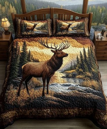 Forest Trail Comfort 3-Piece Quilted Bedding Set