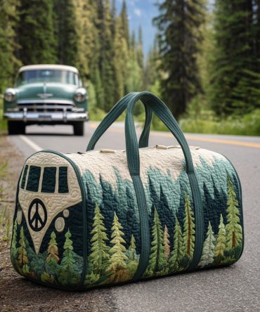 Free Wheels Quilted Duffle Bag