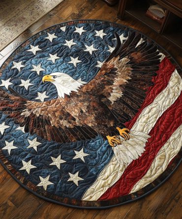Freedom Soars Quilted Round Mat
