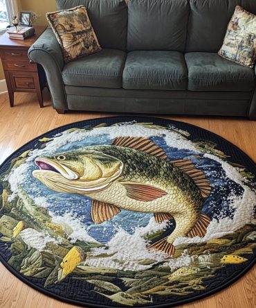 Fresh Catch Quilted Round Mat