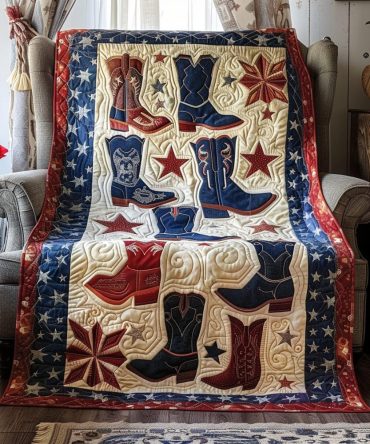 Frontier Festivity Quilted Blanket