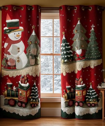 Frosted Cabin Quilted Curtains