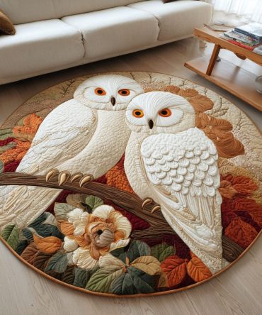 Frosted Gaze Quilted Round Mat