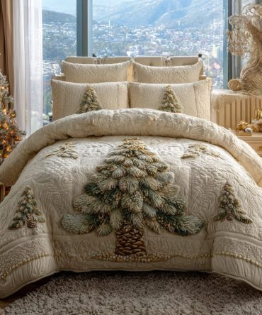 Frosted Haven 3-Piece Quilted Bedding Set