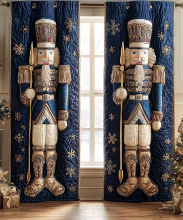 Frosted Knights Quilted Curtains